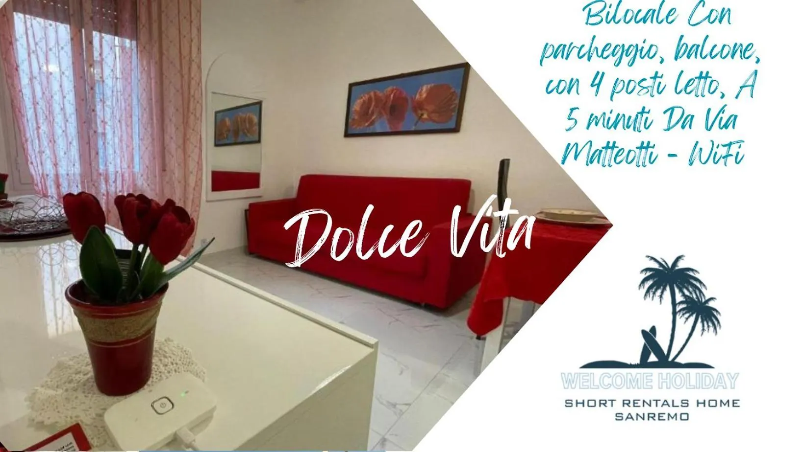 Wh - Dolce Vita - Bilocale - 5 Minuti Dal Centro - Parcheggio Gratuito - Wifi Sanremo Appartamento